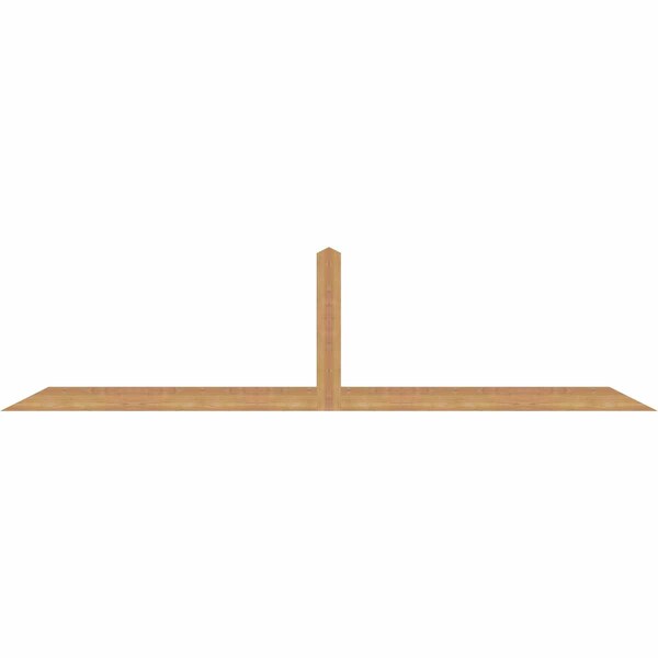 Ekena Millwork Portland Smooth Timber Gable Bracket, Western Red Cedar, 96"W x 24"H x 1 1/2"D x 3 1/2"F, 6/12 Pitch GBW096X24X0204POR00SWR - main